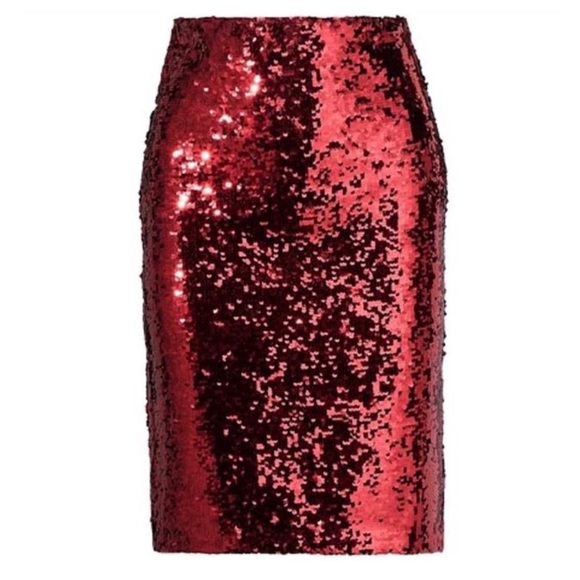 ALICE + OLIVIA Ramos Sequin Pencil Skirt